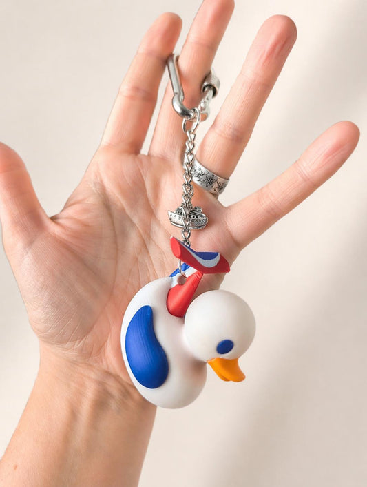 Cruise Duck Bag Charm & Keychain | Custom Travel Duck Accessory