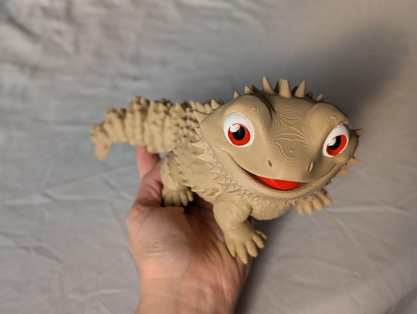 Articulated Bearded Dragon — Poseable 3D Printed Lizard Desk Decor