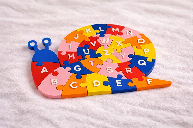 ABC Snail Puzzle — Alphabet Learning Toy for Toddlers & Preschoolers