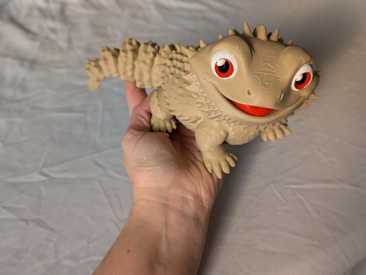 Articulated Bearded Dragon — Poseable 3D Printed Lizard Desk Decor