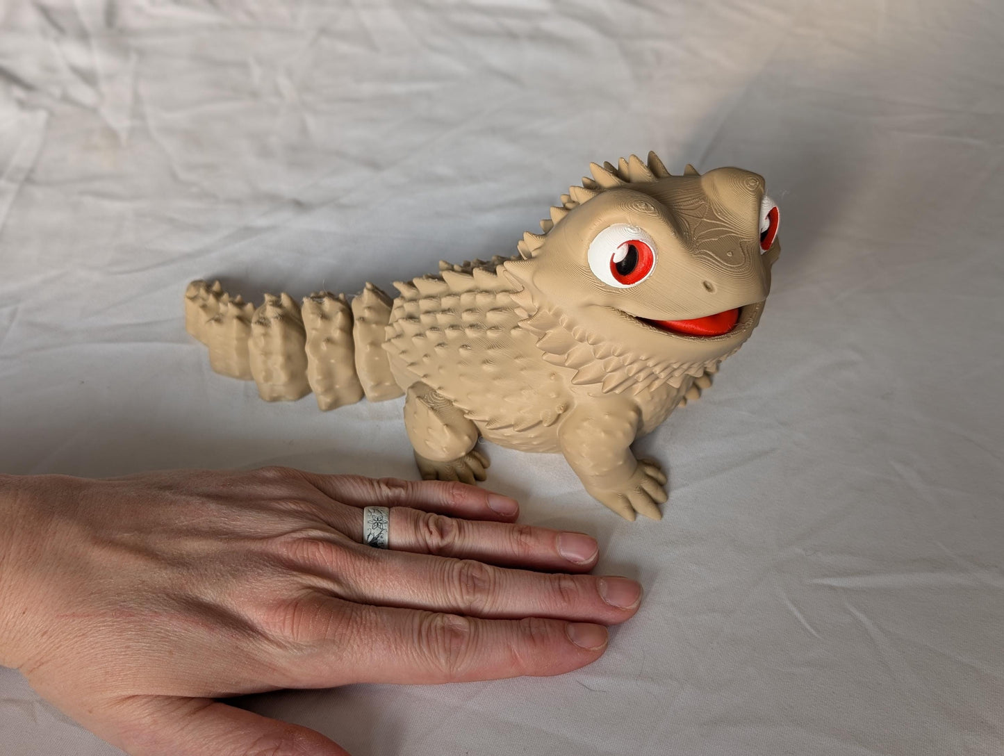 Articulated Bearded Dragon — Poseable 3D Printed Lizard Desk Decor