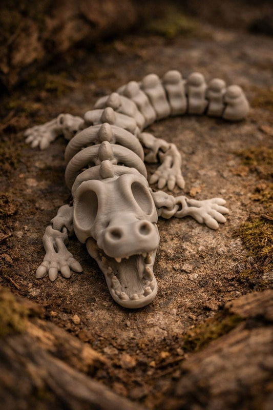 3D Printed Articulated Bone Alligator