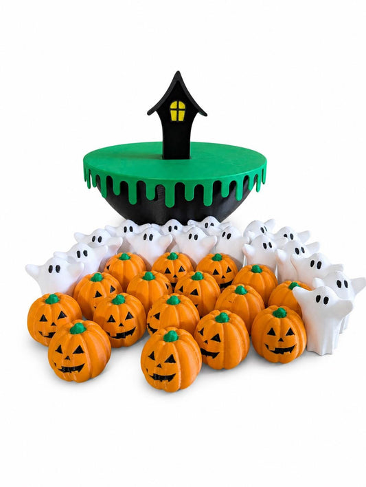 Halloween Balancing Game | Ghost & Pumpkin Stacking Toy for Kids