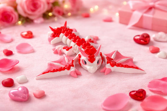 Articulating Love Dragon — Valentine Two-Pack Fidget Toy