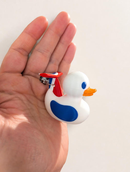 Cruise Duck Bag Charm & Keychain | Custom Travel Duck Accessory