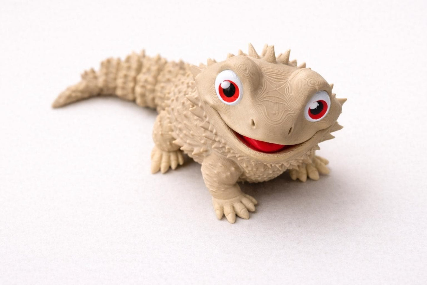 Articulated Bearded Dragon — Poseable 3D Printed Lizard Desk Decor