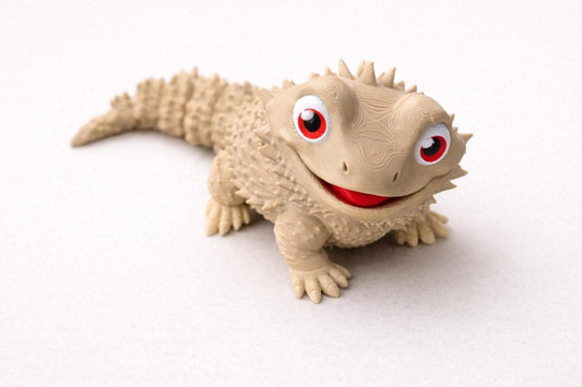 Articulated Bearded Dragon — Poseable 3D Printed Lizard Desk Decor